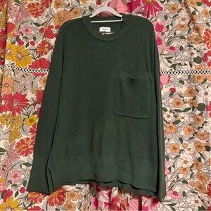 Pistola Darya Oversized Crewneck Green Sweater